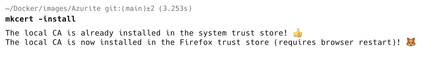 mkcertInstall