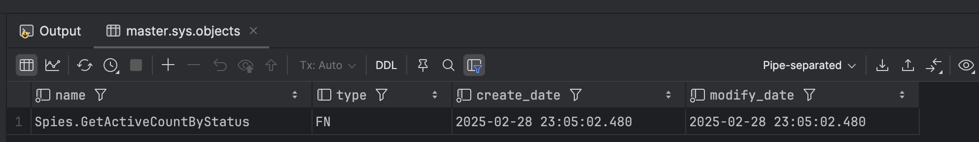 sysobjectsfunctions