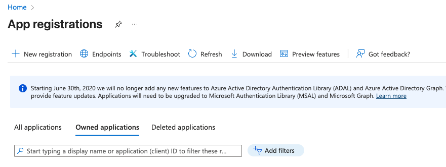 registeredApplicatons