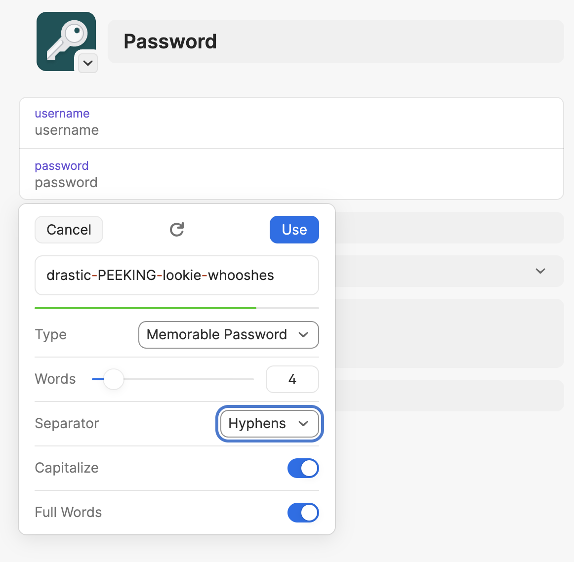 1PasswordMemorable