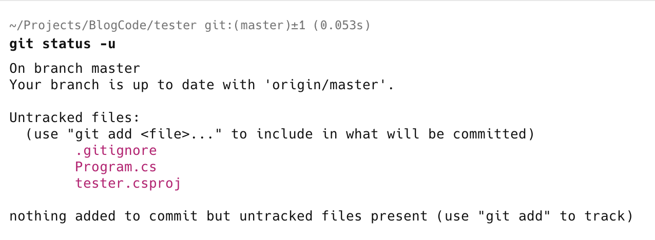gitignored