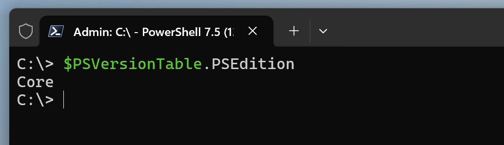 PowerShellCoreWindowsEdition