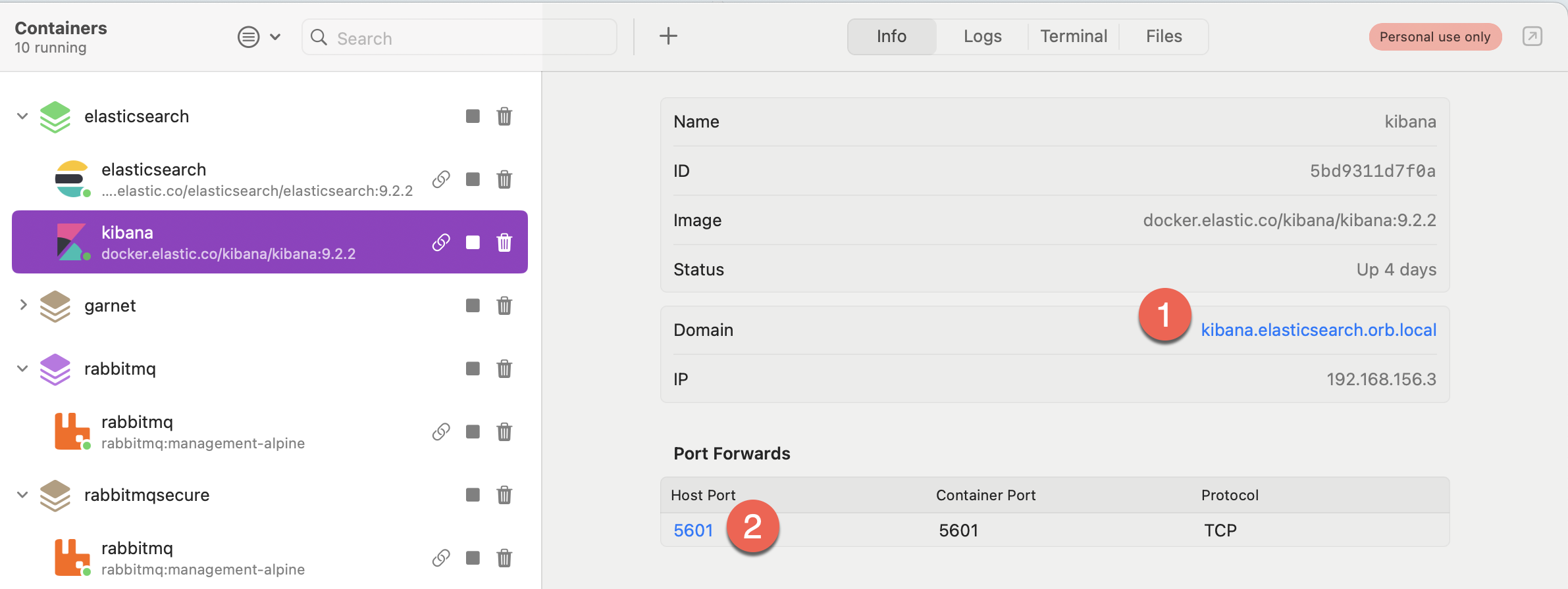 orbstackKibana