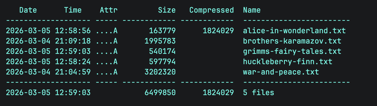 7zExtractFilesOutput