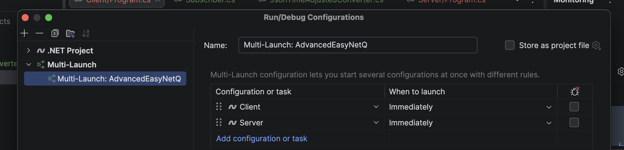 runProjects