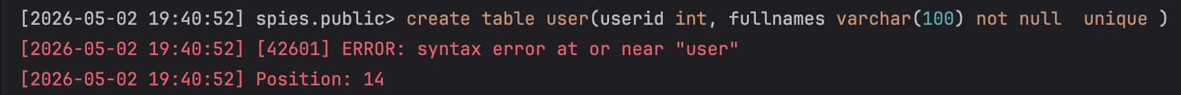 usersTableFail