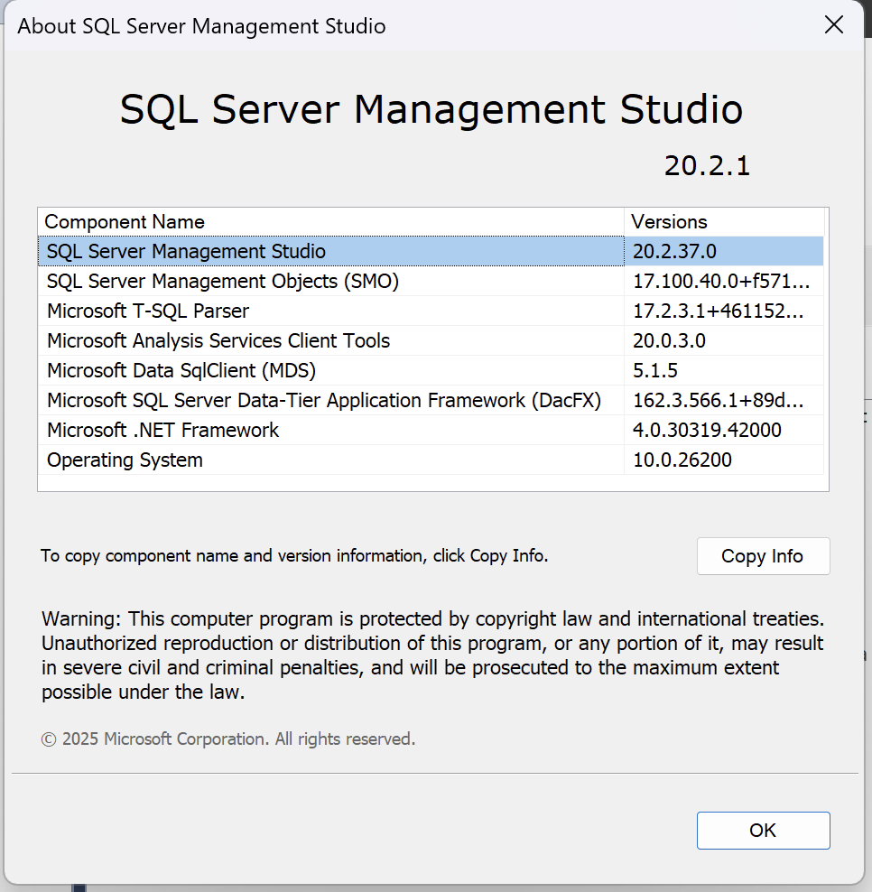 ssmsVersion