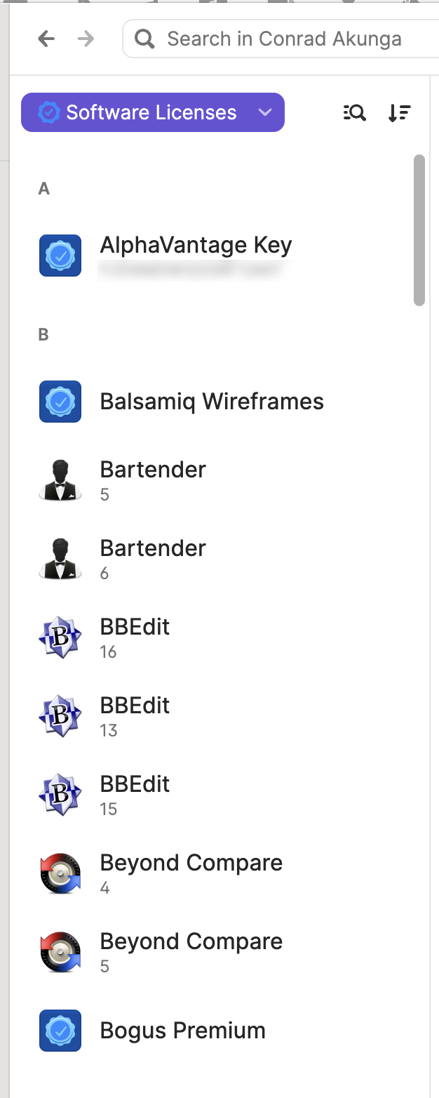 1PasswordSoftwareLicenses