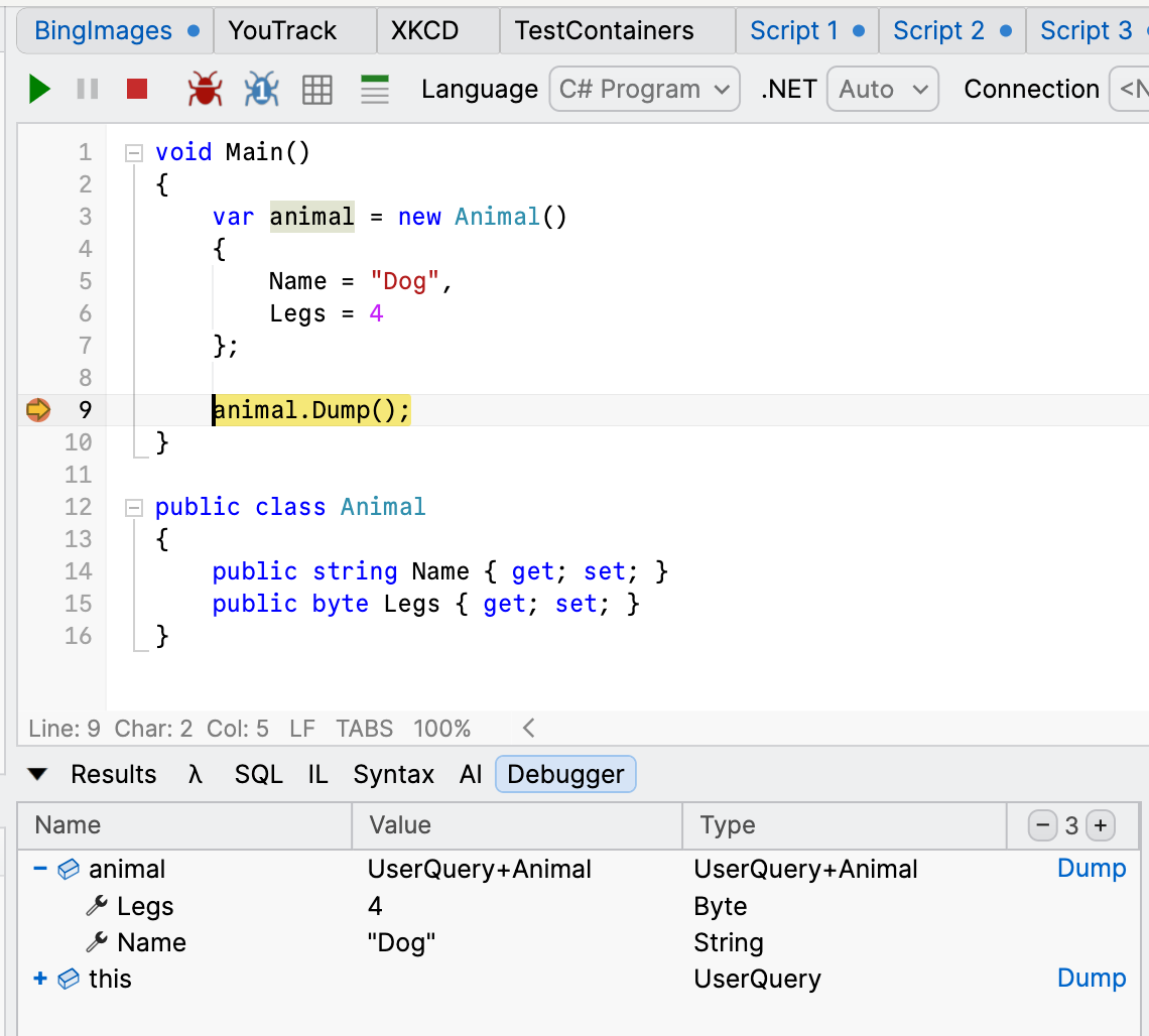 dapperDebugger