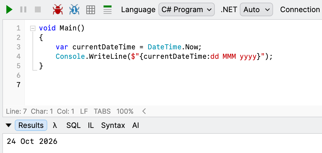 formattedDateTIme