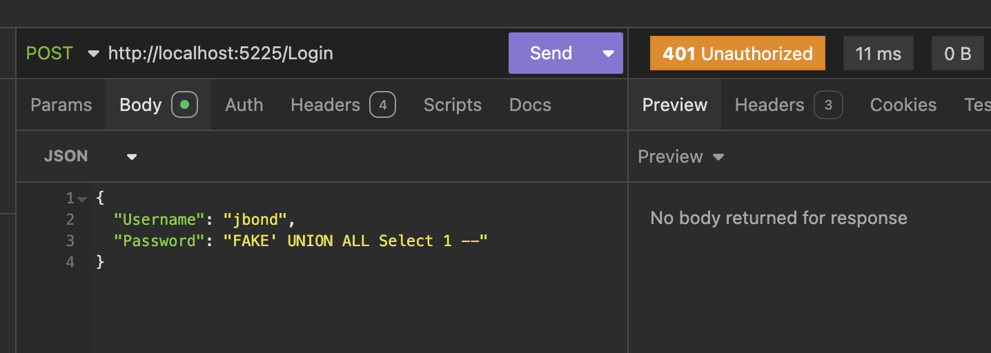 InjectionParameterFail