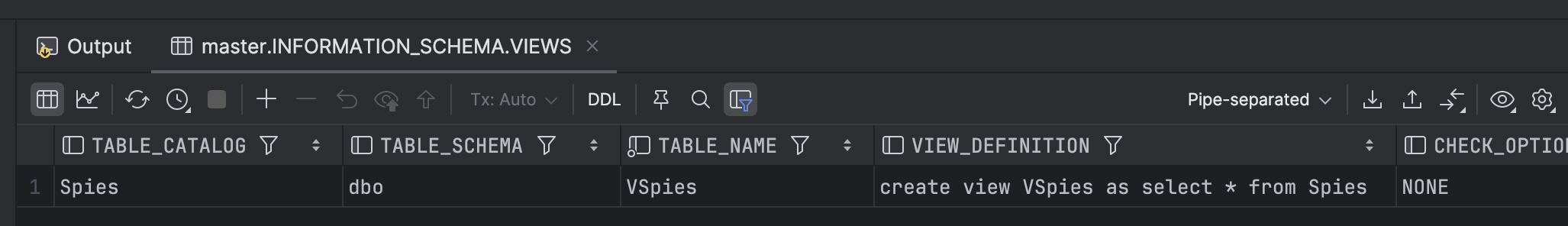 informationschemaviews