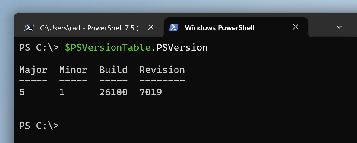 PowershellWindows
