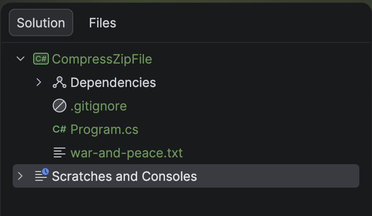 compressZipSingleFile